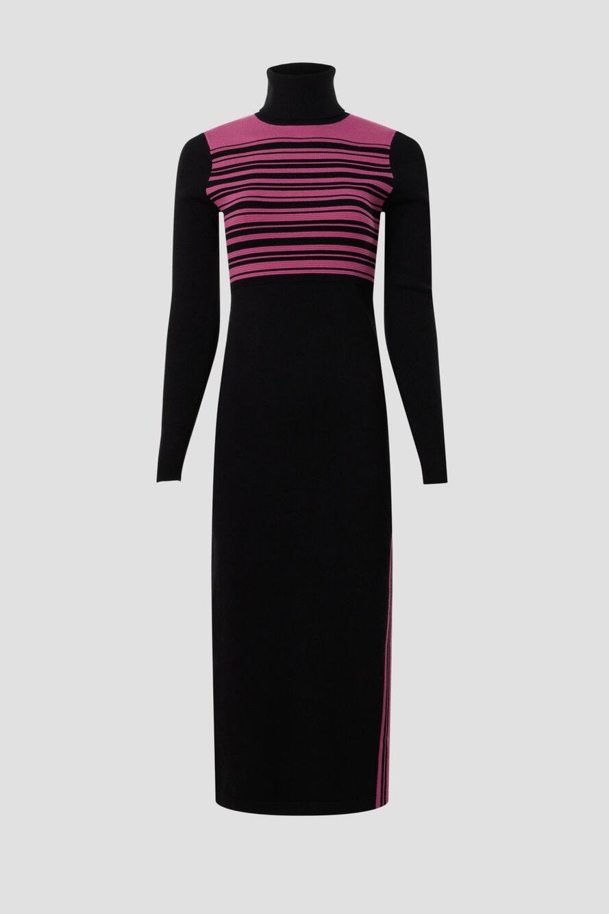 TOCCIN X RTR Stripe Turtleneck Dress - Size Medium